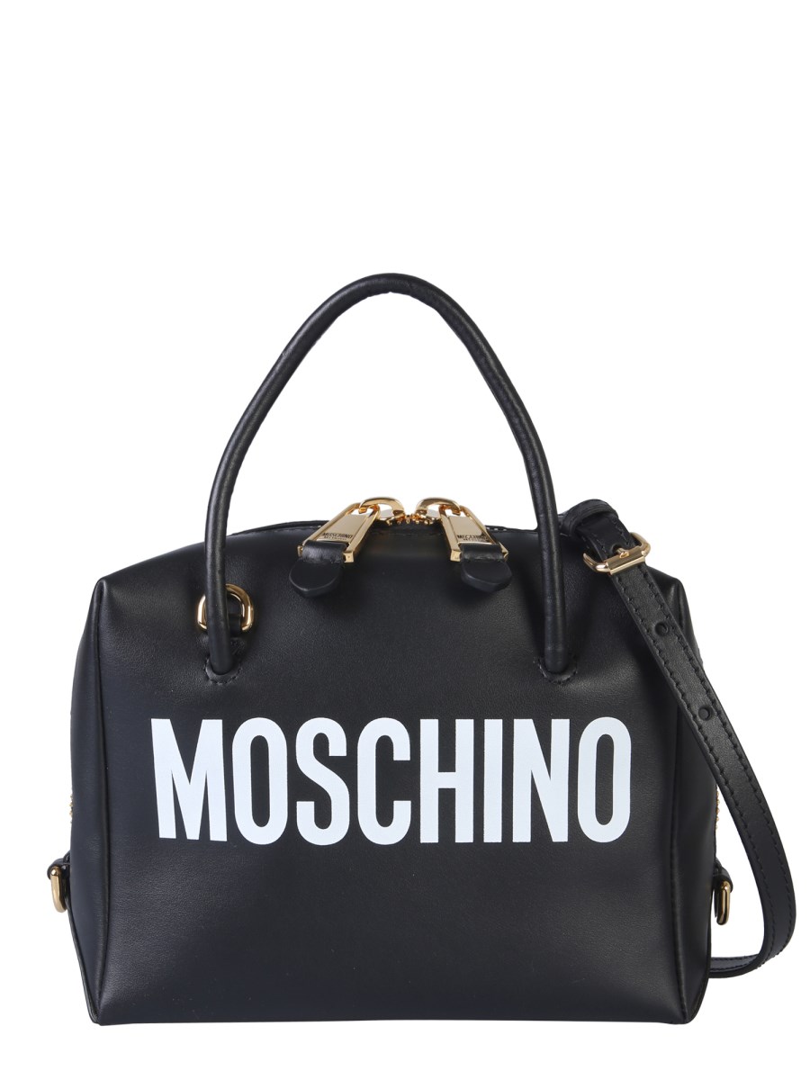 MOSCHINO LEATHER CASE BAG WITH LOGO Eleonora Bonucci