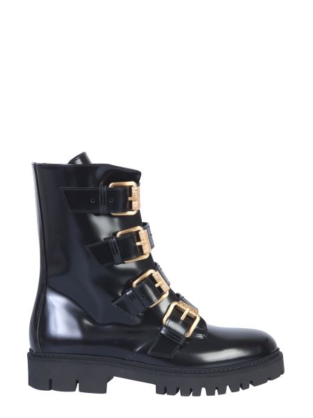 moschino leather boots