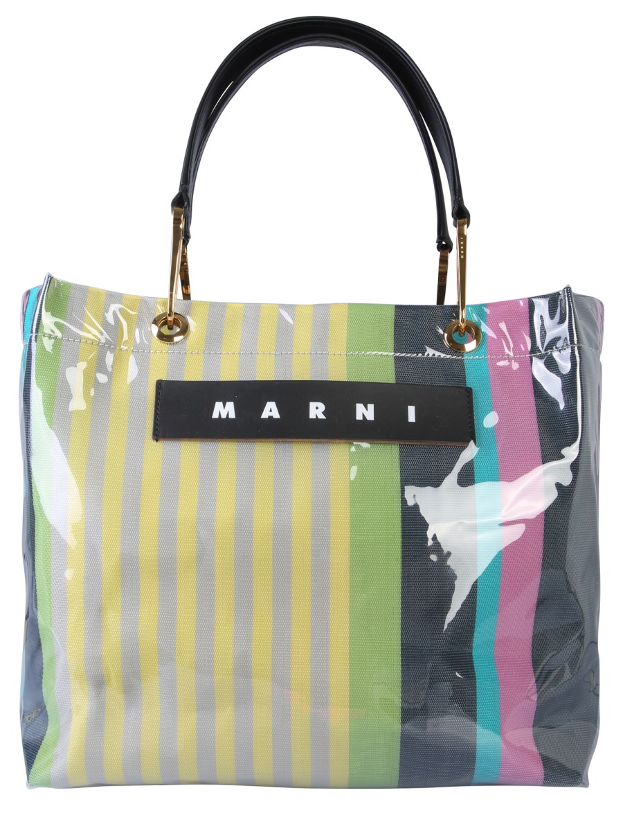 Marni glossy 2024 grip shopping bag