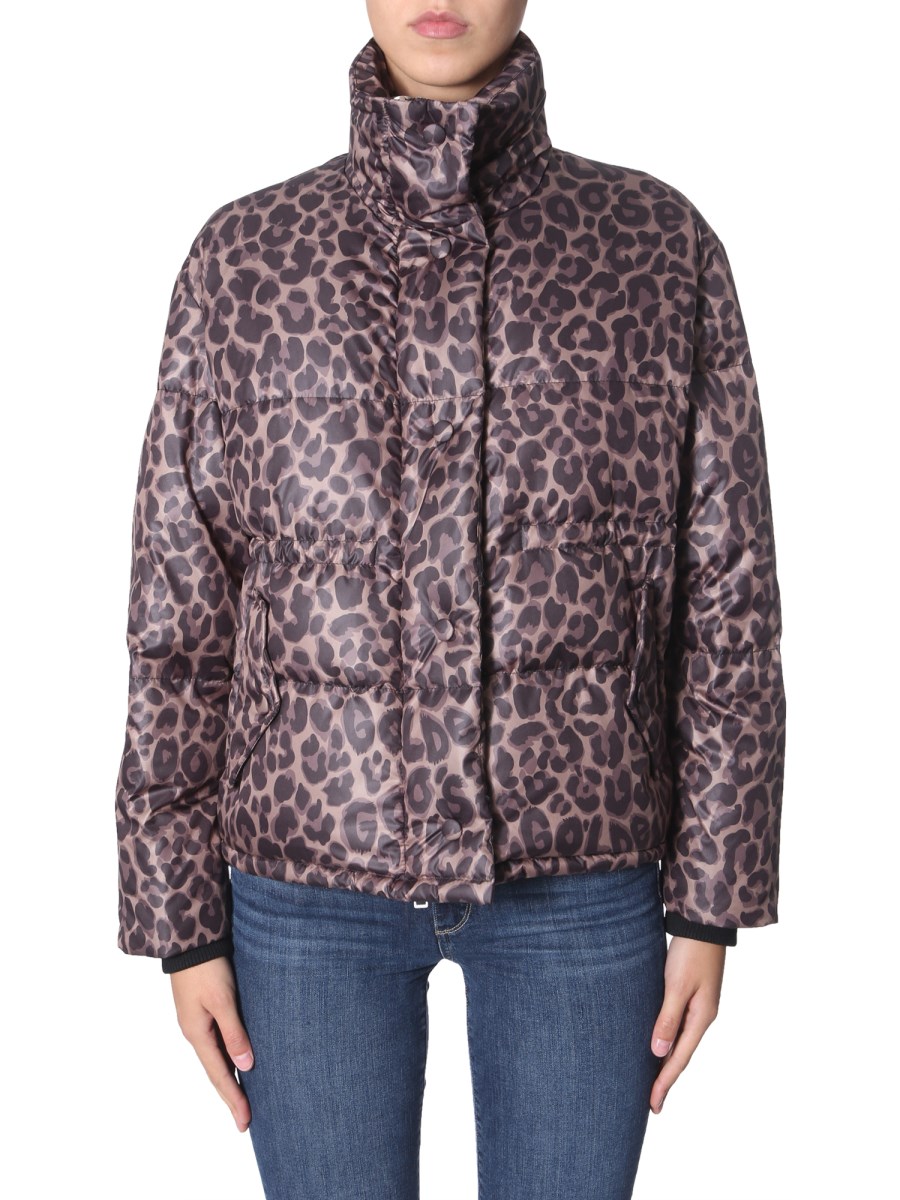 GOLDEN GOOSE YURI LEOPARD PRINT DOWN JACKET Eleonora Bonucci