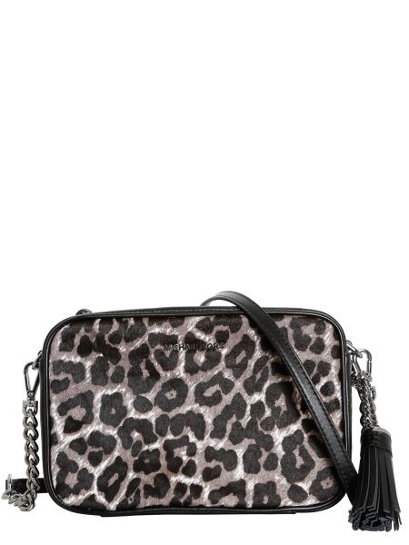 Michael By Michael Kors - Leopard Pony Jet Set Convertible Shoulder Bag 