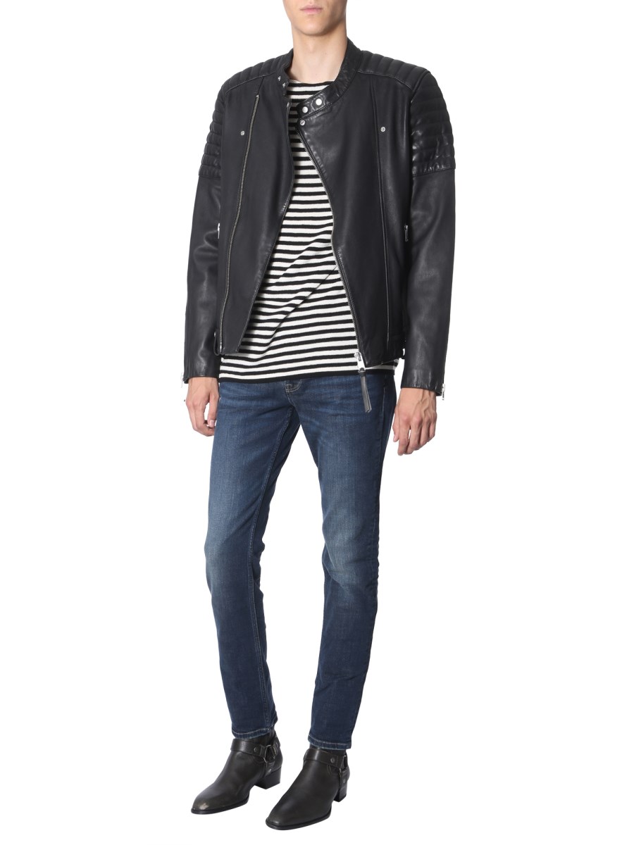 ALLSAINTS JASPER LEATHER BIKER JACKET Eleonora Bonucci