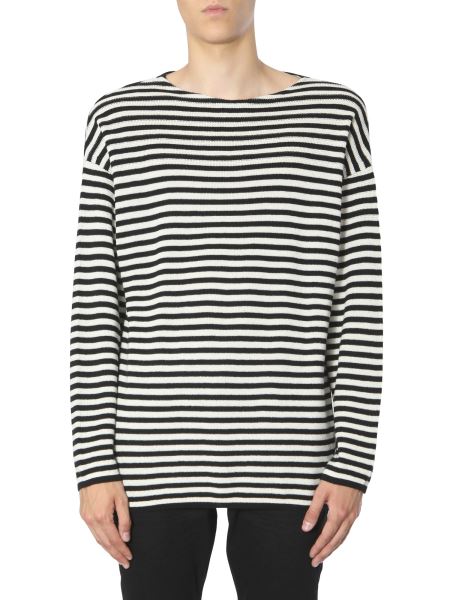 all saints striped sweatshirt