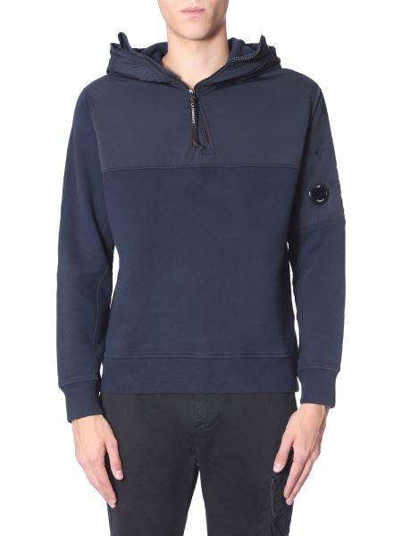 cp company half zip lens sweatshirt