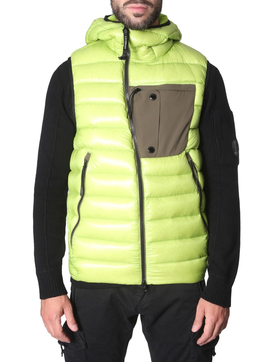 C.P. COMPANY D.D. PADDED SLEEVELESS POLYAMIDE SHELL JACKET