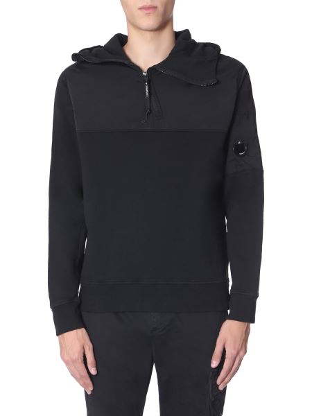 cp company half zip lens sweatshirt