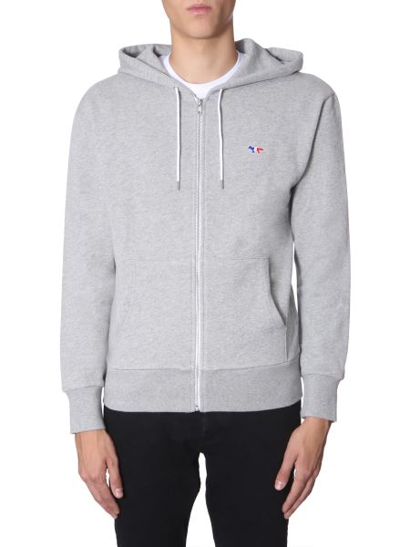 maison kitsune zip hoodie