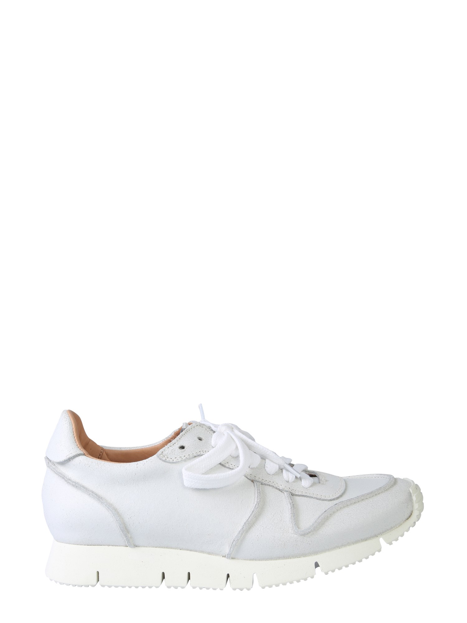 Buttero Lace-up Leather Sneakers In White