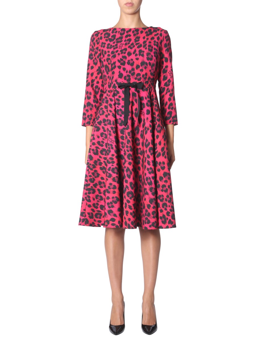 BOUTIQUE MOSCHINO ABITO MIDI CON FANTASIA ANIMALIER Eleonora