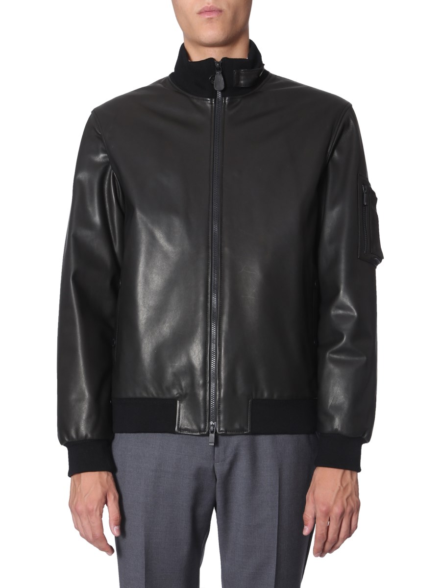 Z zegna hot sale leather jacket