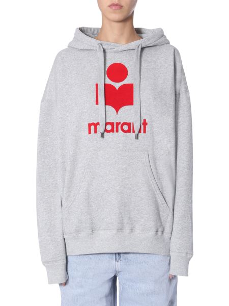Isabel Marant Étoile - "mansel" Hooded Cotton Sweatshirt 