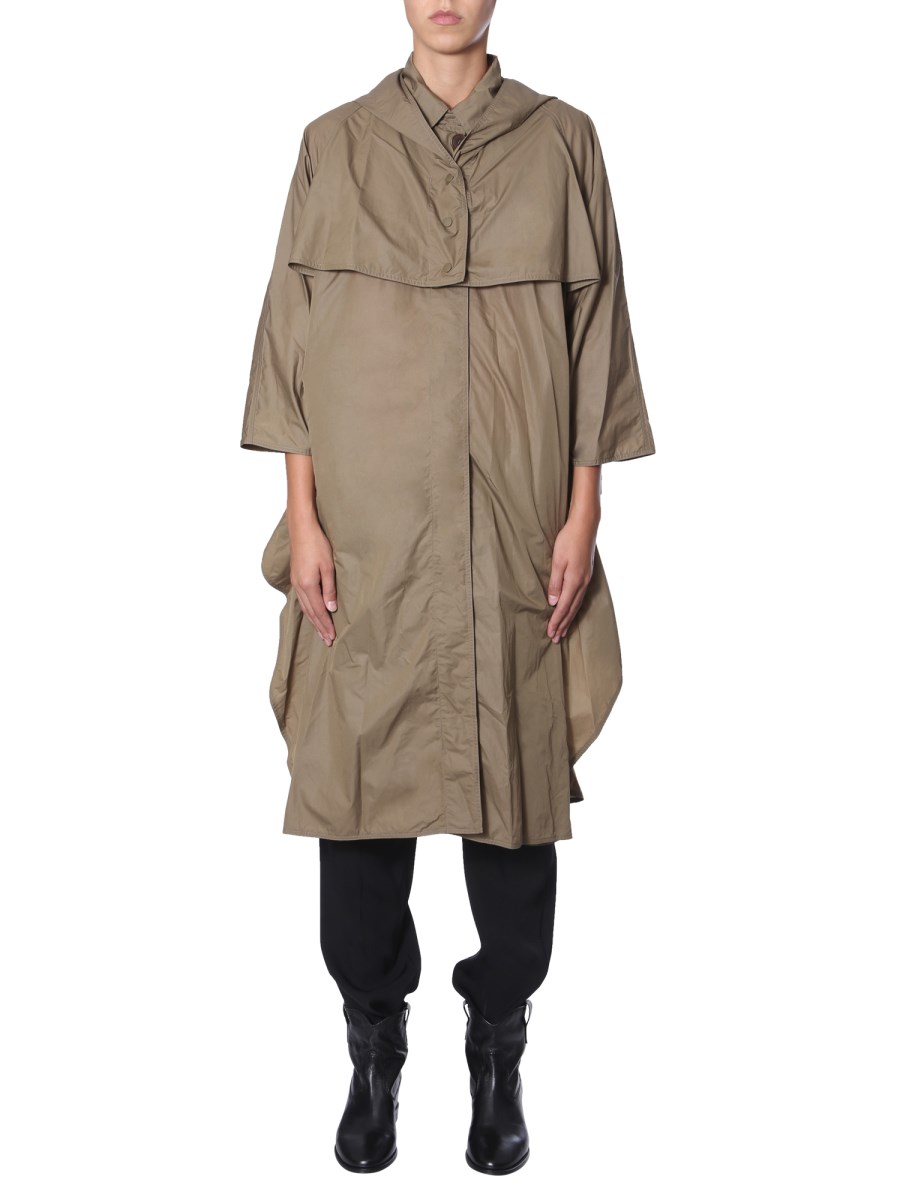 ISABEL MARANT COLEEN HOODED WATERPROOF TRENCH Eleonora Bonucci
