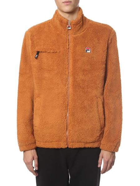 fila zip front teddy jacket