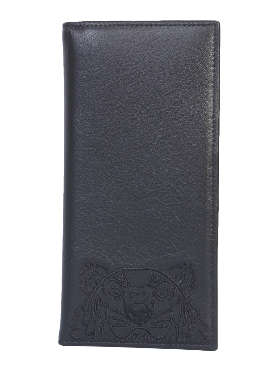 KENZO LONG LEATHER WALLET WITH TIGER Eleonora Bonucci