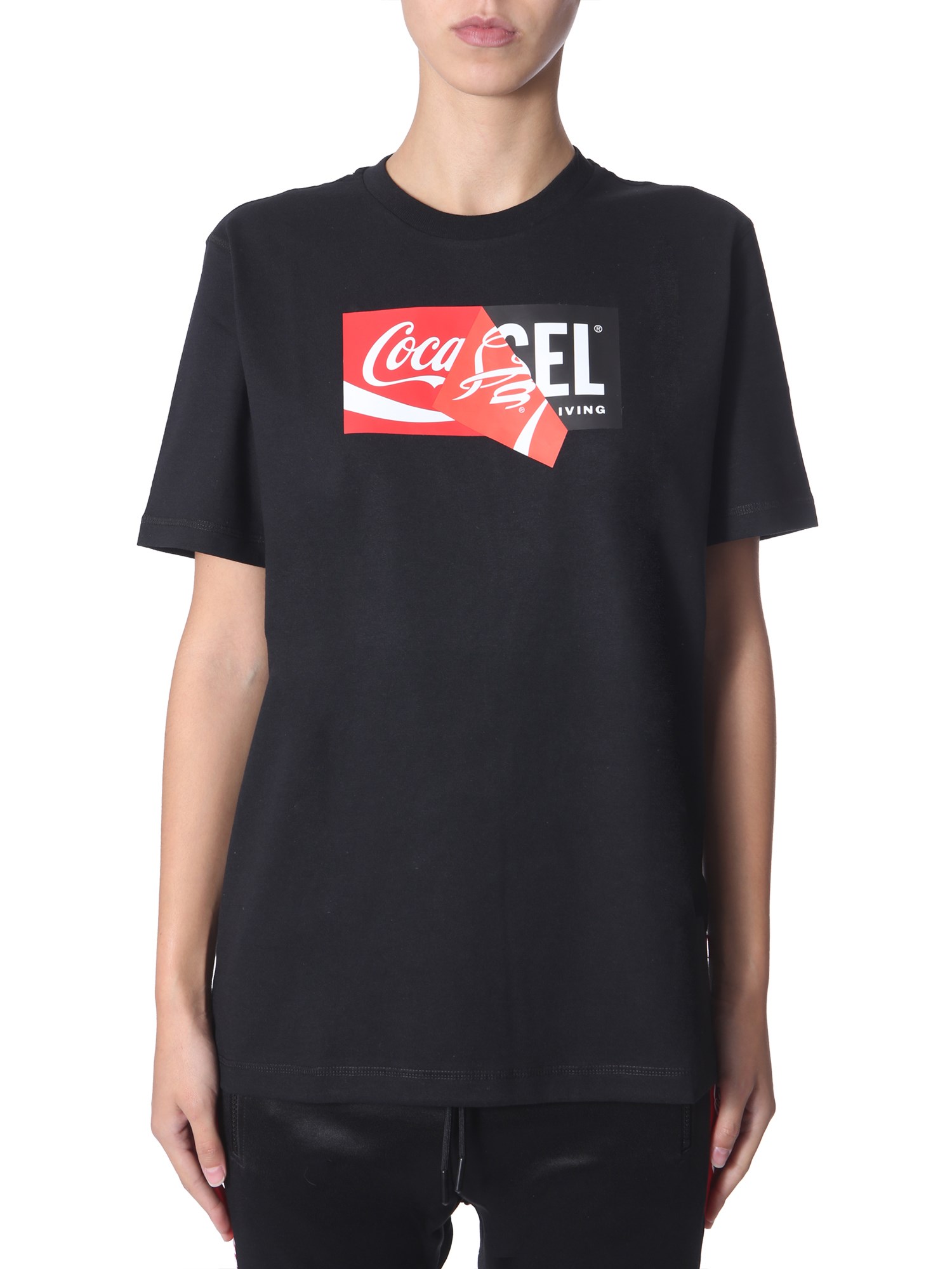 Diesel "cc-t-just-cola" T-shirt In Black