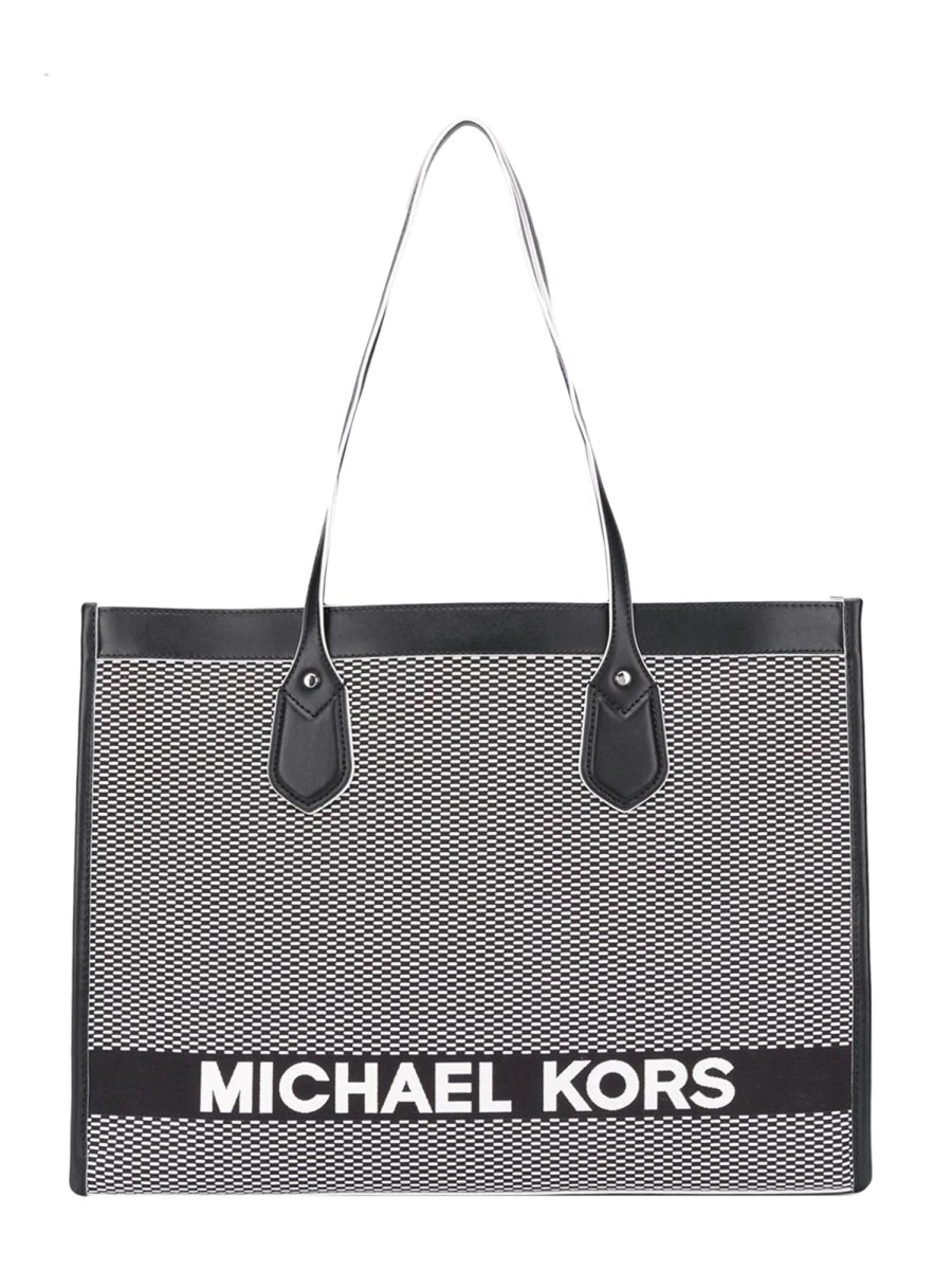 MICHAEL BY MICHAEL KORS - LARGE THE MICHAEL PVC TOTE BAG WITH GRAPHIC LOGO  - Eleonora Bonucci