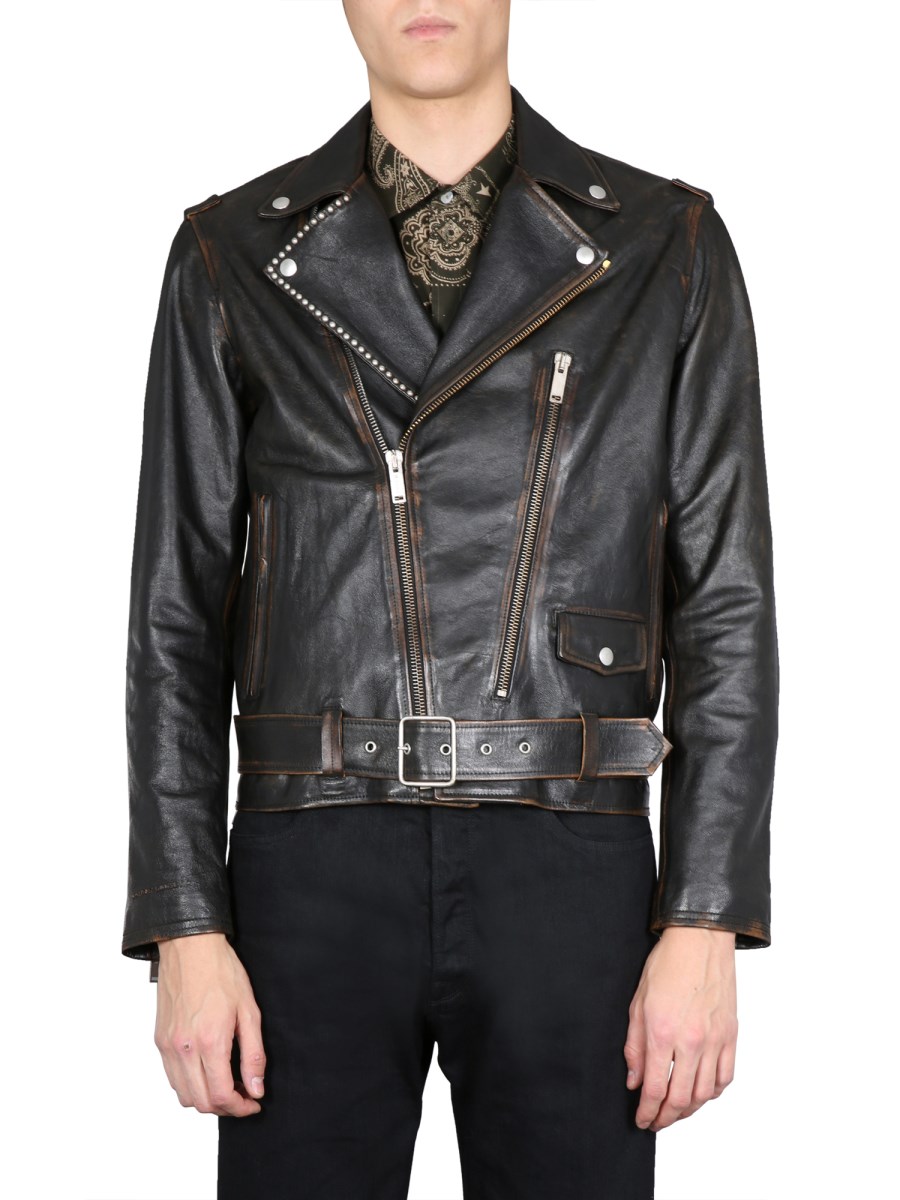 Golden goose hotsell leather jacket