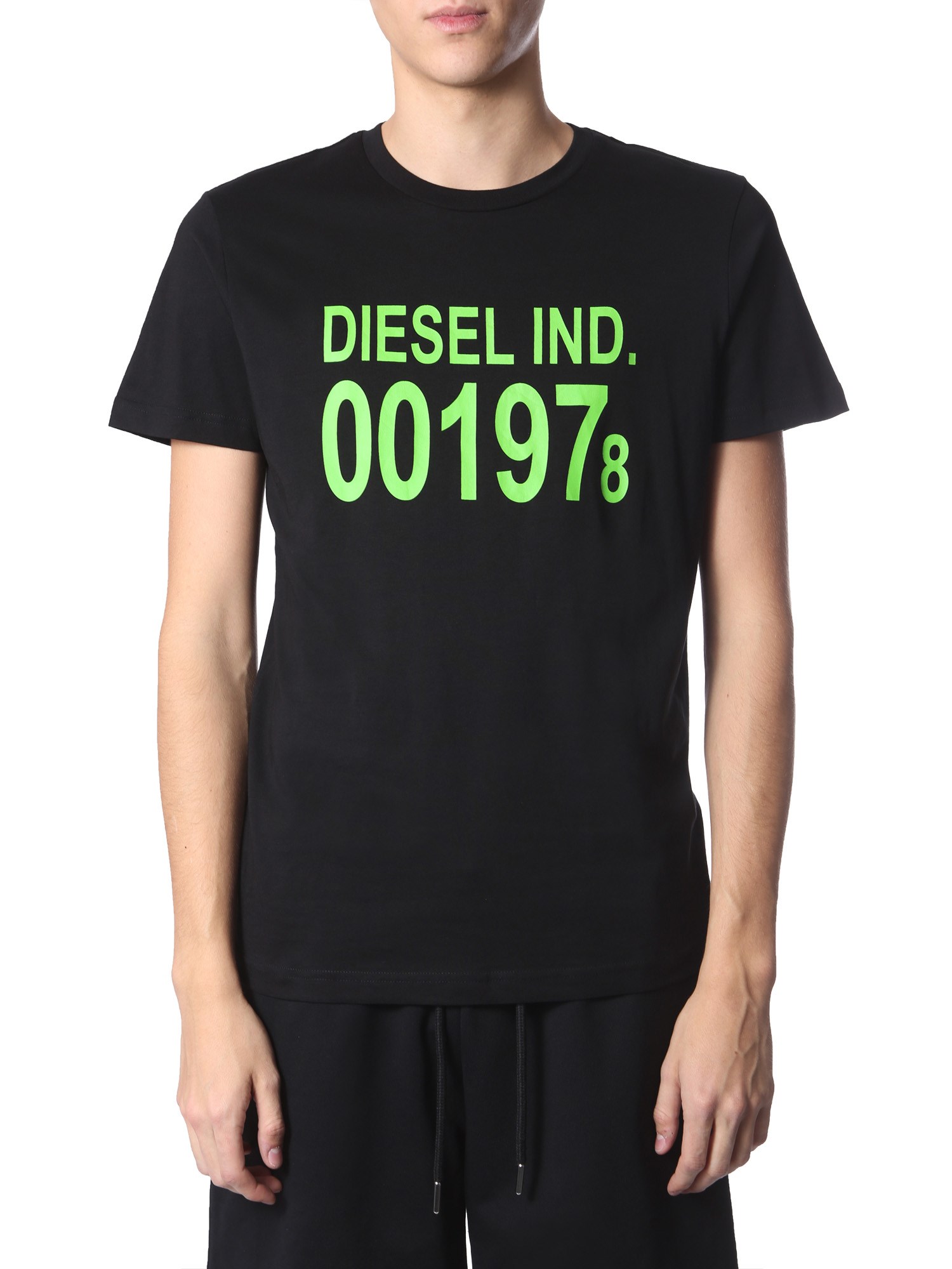 Diesel Round Neck T-shirt In Black