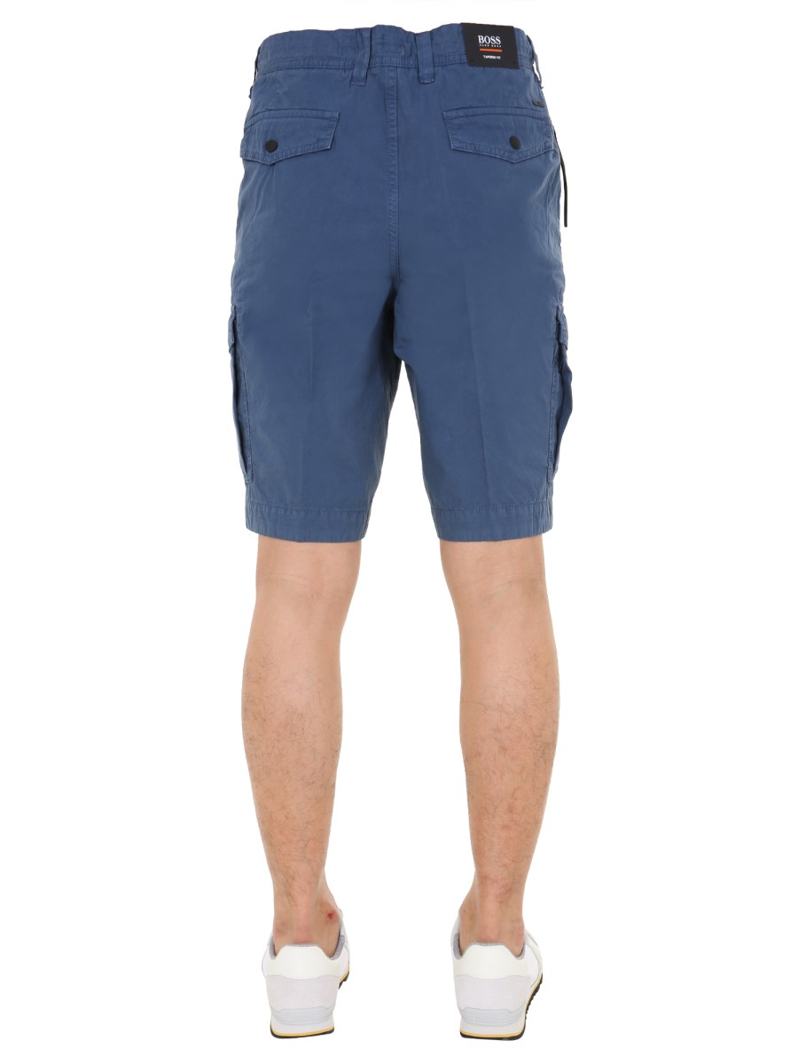 BOSS SARGO REGULAR FIT COTTON CARGO POCKETS BERMUDA Eleonora Bonucci