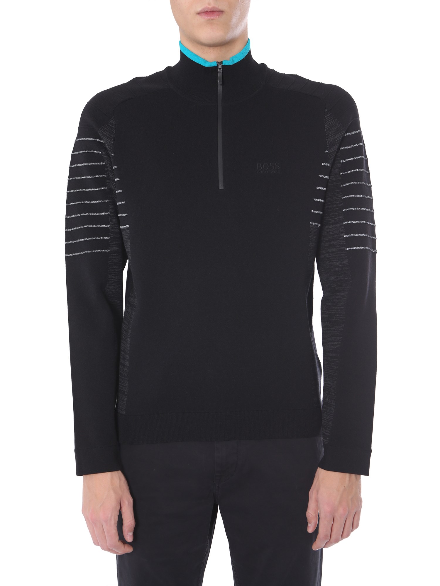 hugo boss half zip sweatshirt