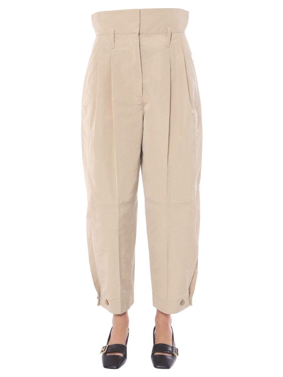 GIVENCHY PANTALONE MILITARE IN COTONE A VITA ALTA