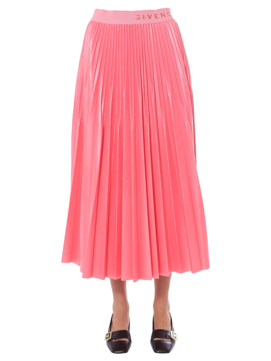 Givenchy pink pleated outlet skirt