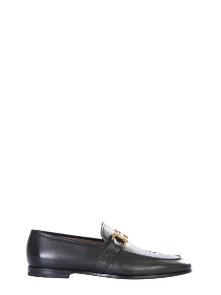 sherman gancini bit leather loafers