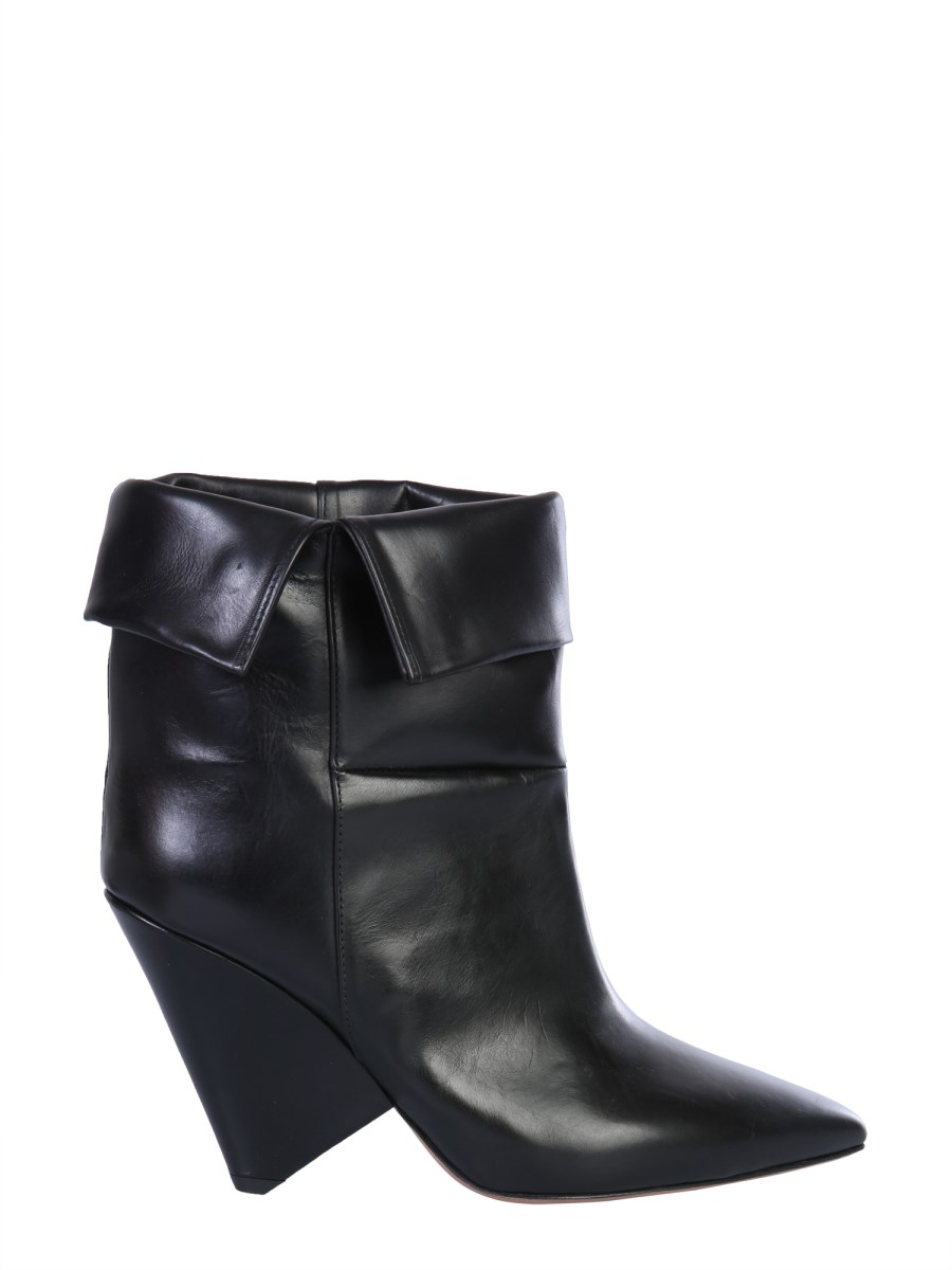 ISABEL MARANT ÉTOILE - LULIANA LEATHER BOOTS - Eleonora Bonucci