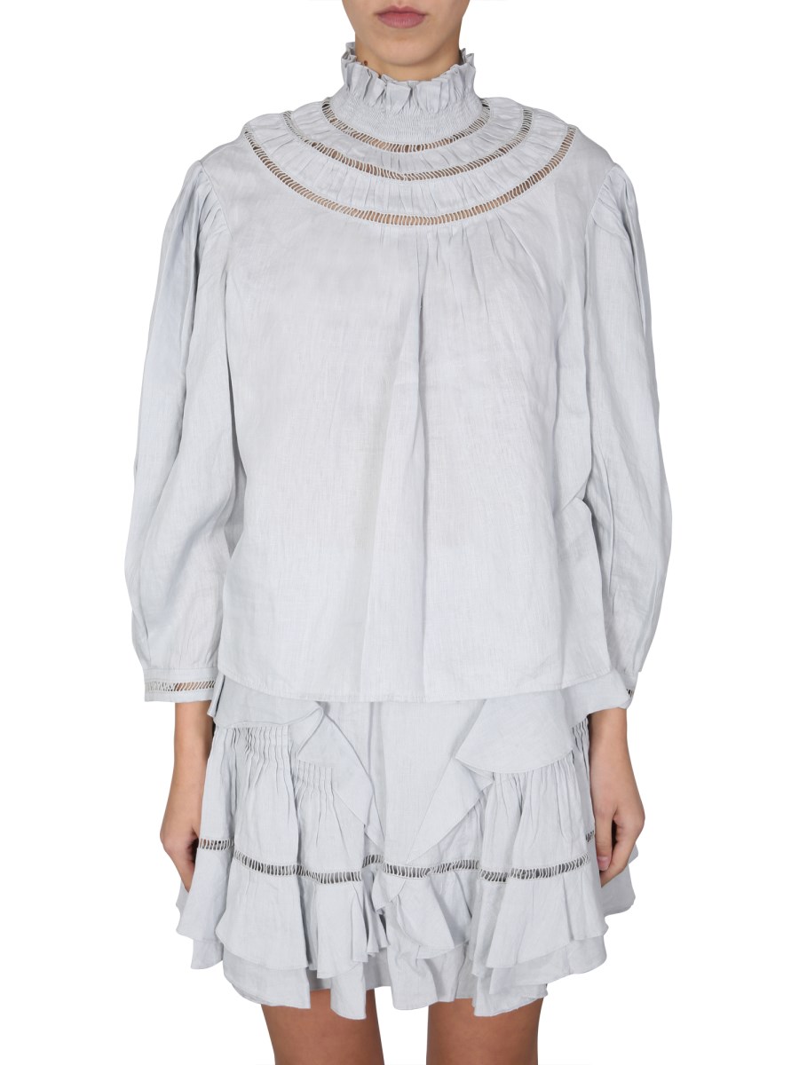 永野芽郁着 ISABEL MARANT ETOILE AMALIA シャツ