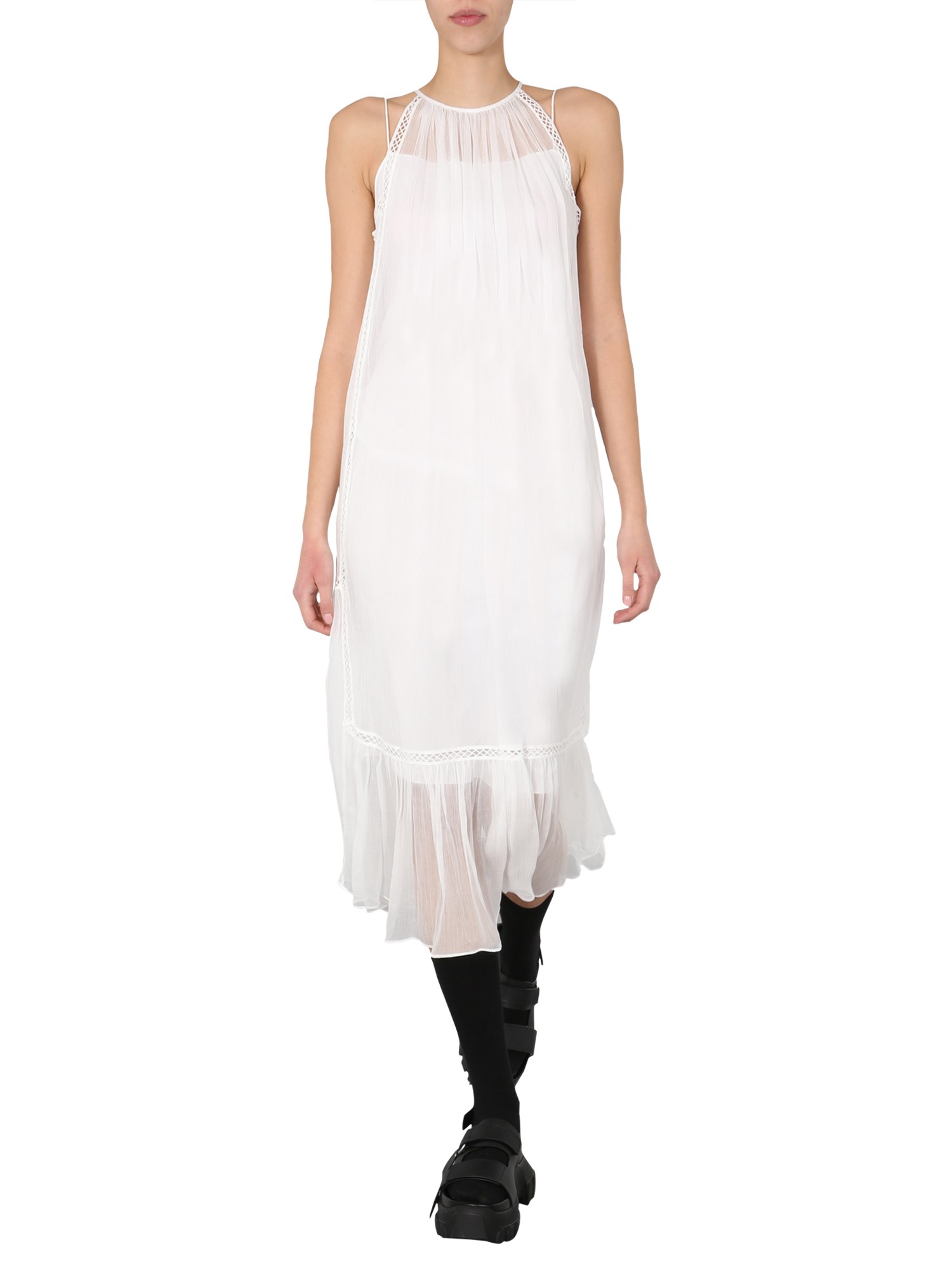 mcq swallow midi dress