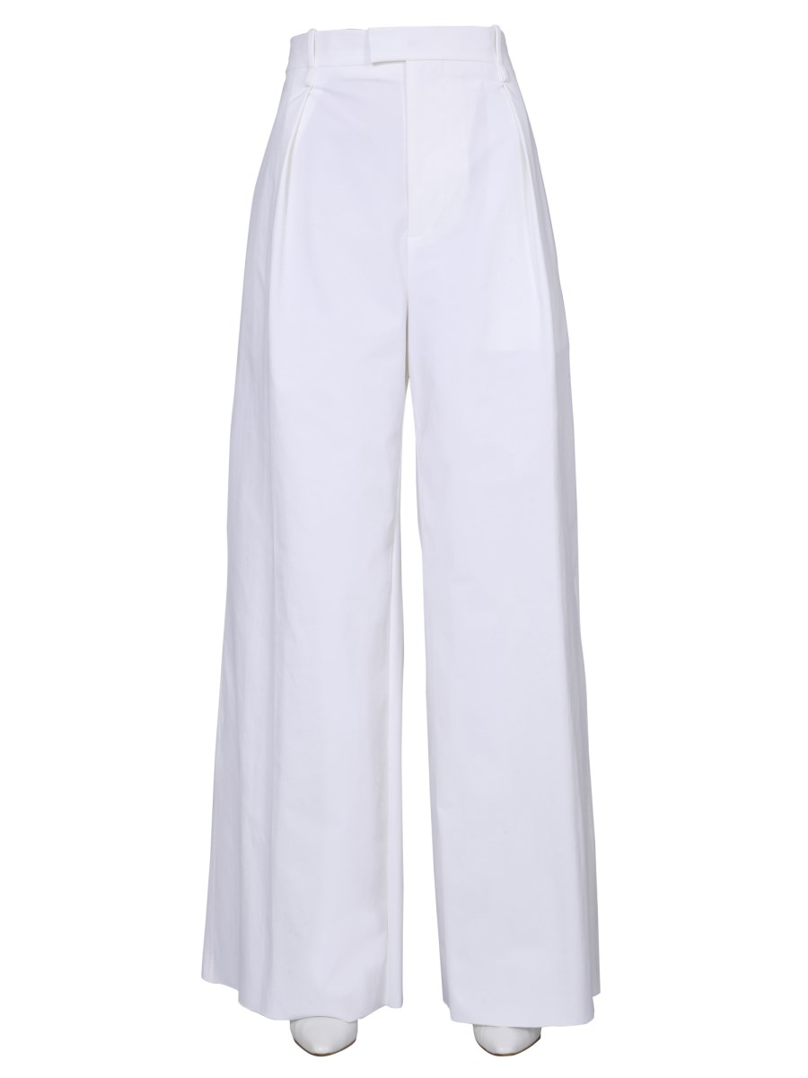 BOTTEGA VENETA PANTALONE AMPIO IN TELA DI NYLON STRETCH