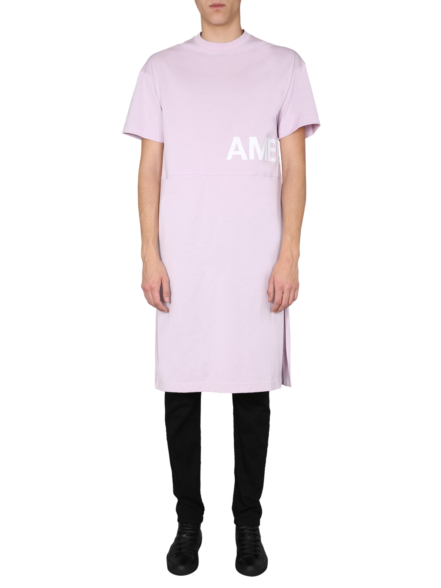 Shop Ambush Round Neck Dress In Pink