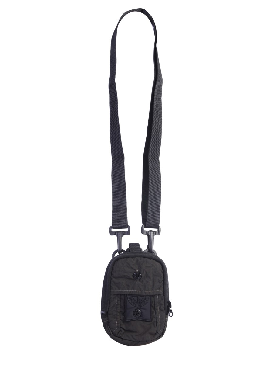 STONE ISLAND SHADOW PROJECT - NYLON SLING BAG WITH LOGO PATCH