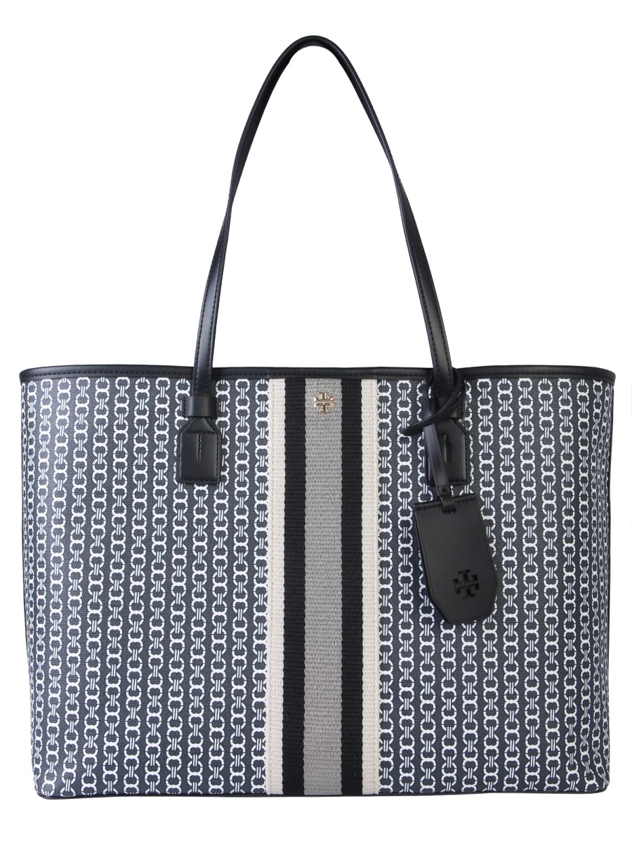 TORY BURCH - GEMINI LINK CANVAS TOTE - Eleonora Bonucci