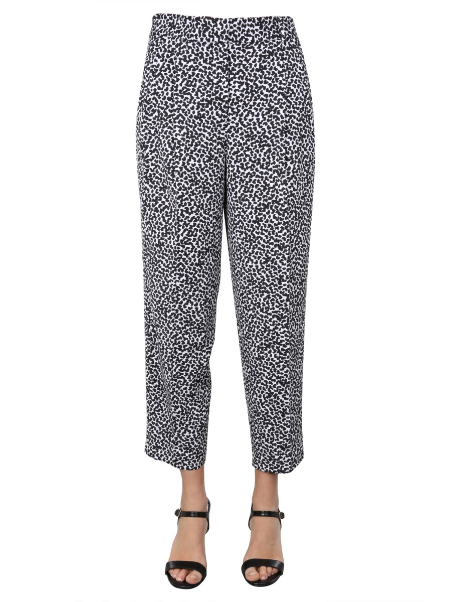 MICHAEL BY MICHAEL KORS PANTALONE STRAIGHT FIT CON STAMPA LEOPARDATA