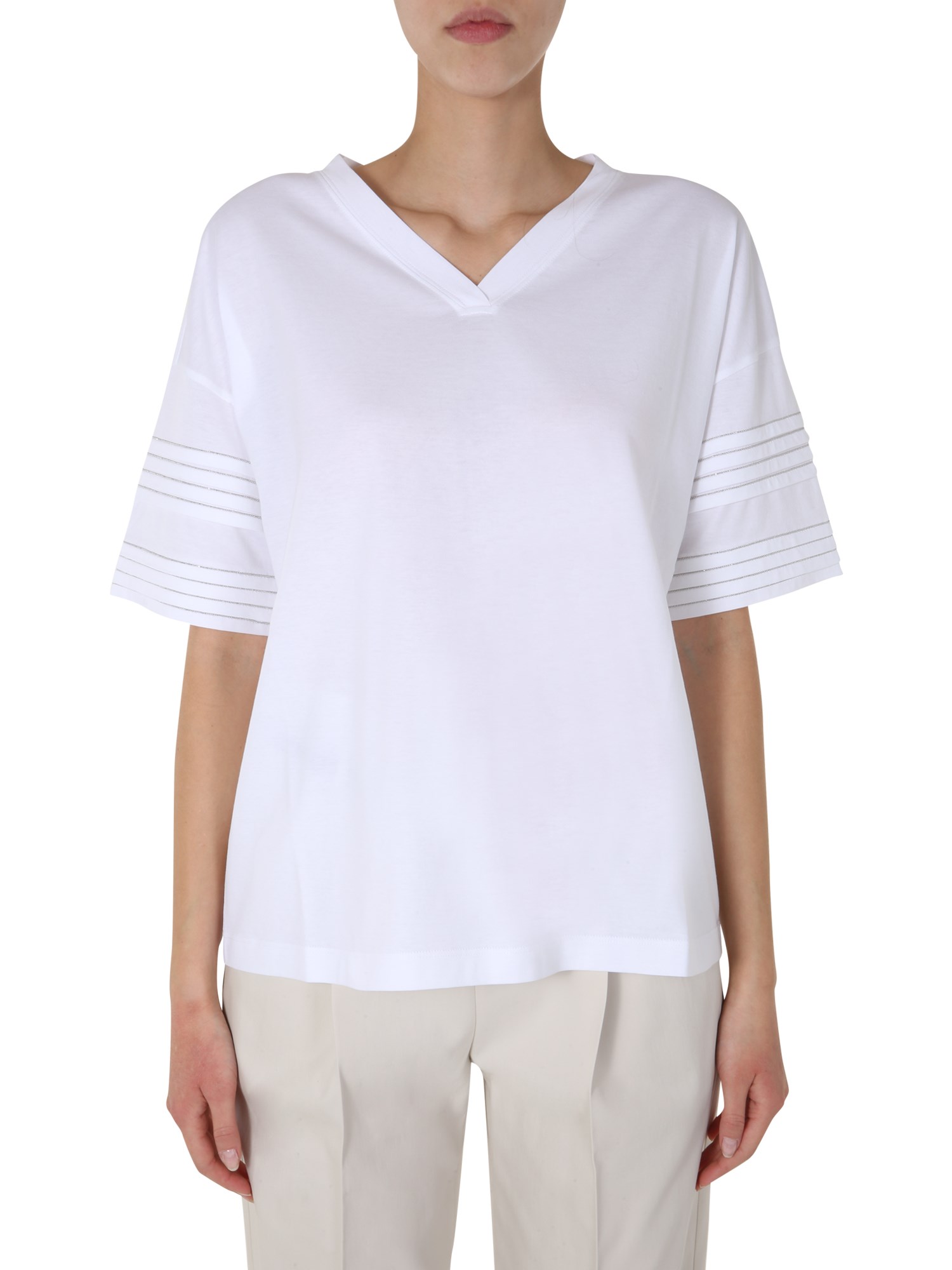 brunello cucinelli v-neck t-shirt