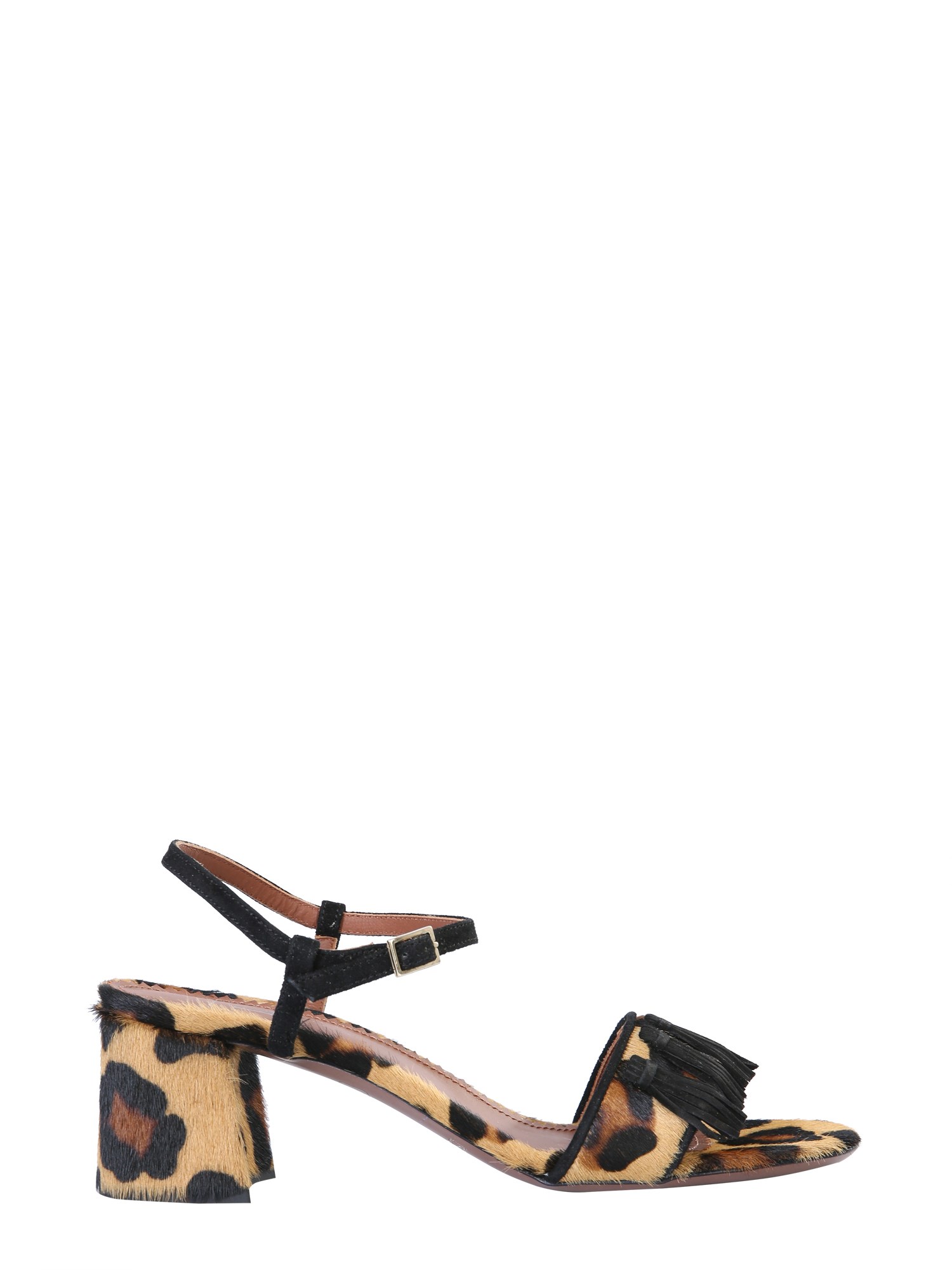 l'autre chose sandals with animal print