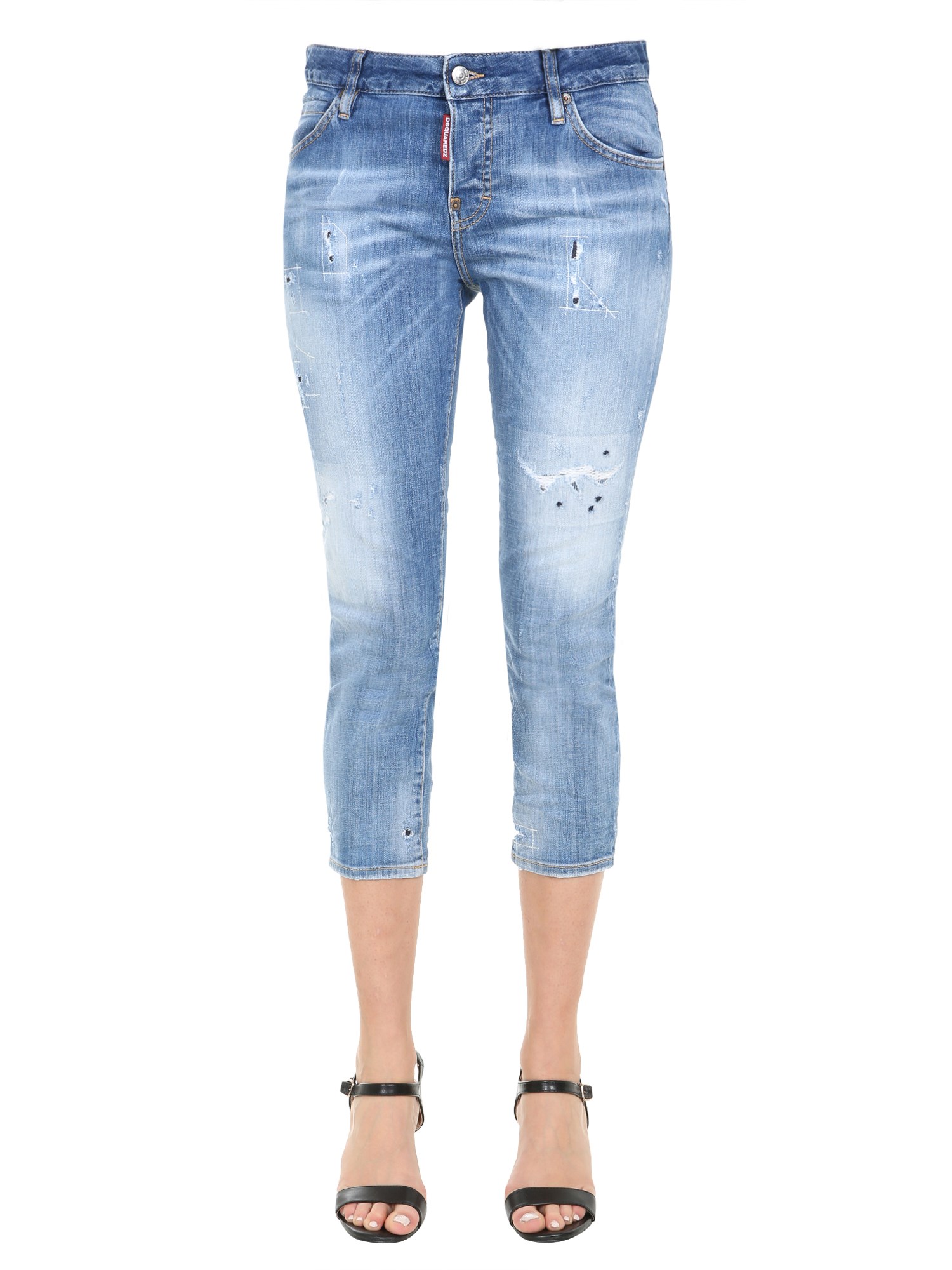 dsquared cropped jeans