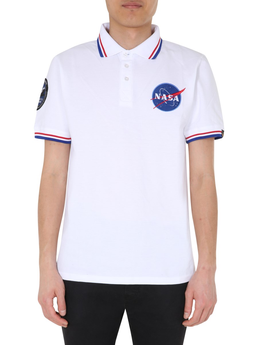 INDUSTRIES - ALPHA POLO COTTON SHIRT Eleonora PATCH WITH \