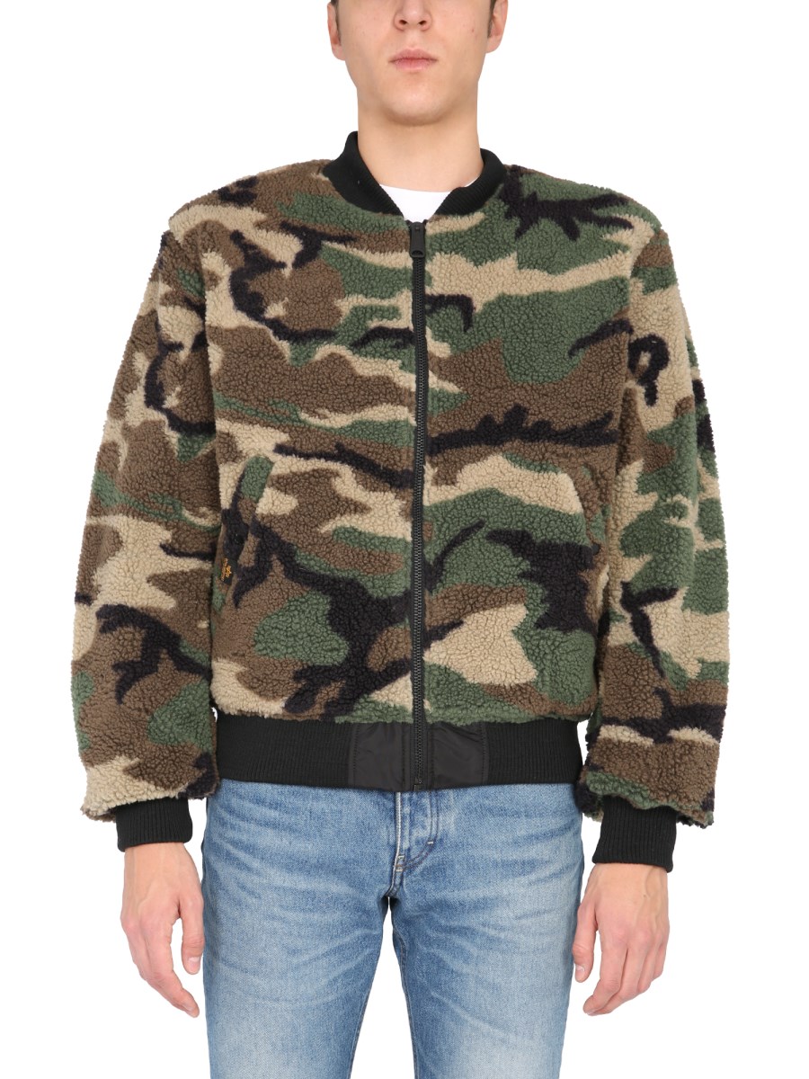 Alpha industries bomber outlet reversible