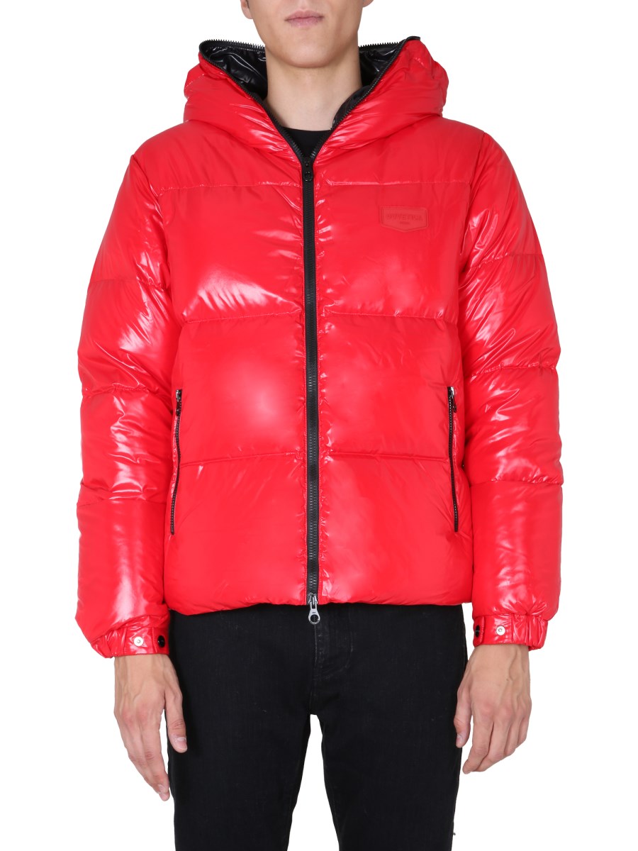 Shiny nylon cheap down jacket