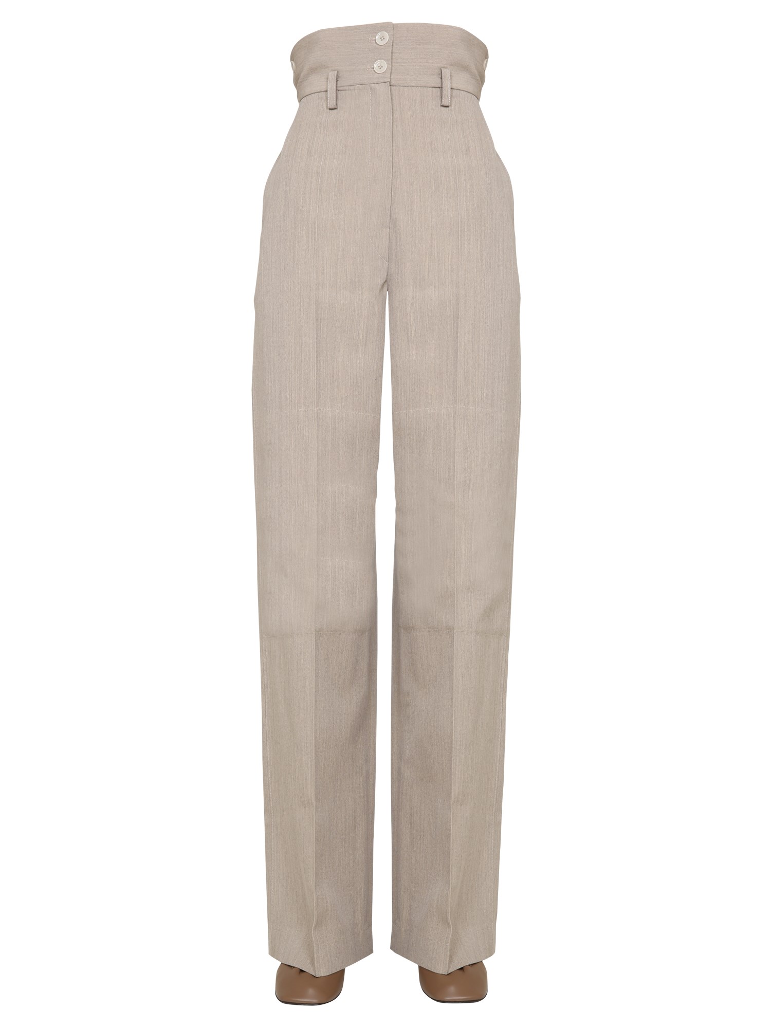 lemaire high-waisted trousers