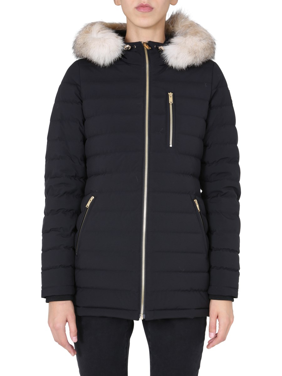 Roselawn down jacket store with fur hood