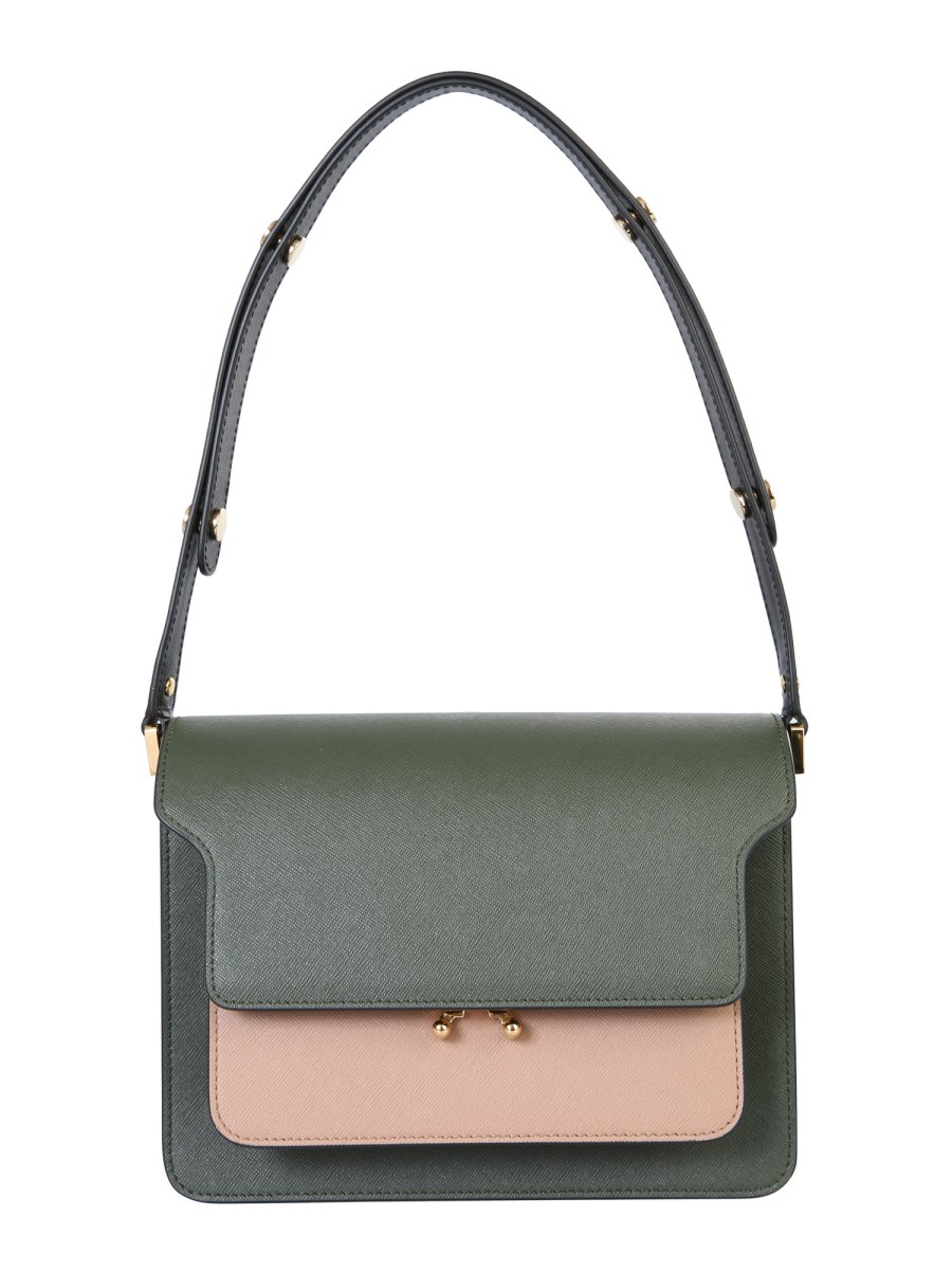 MARNI - MEDIUM SAFFIANO LEATHER TRUNK BAG - Eleonora Bonucci