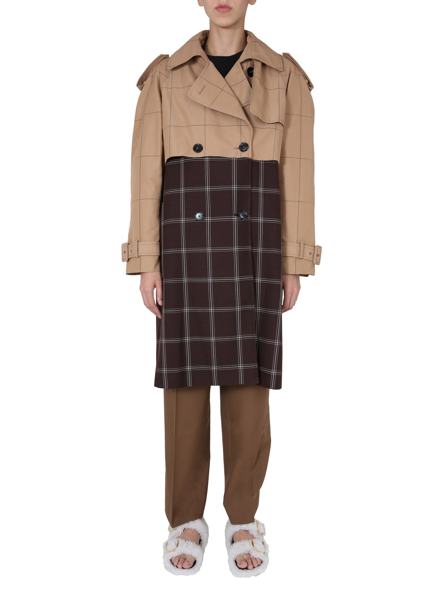 marni double-breasted trench