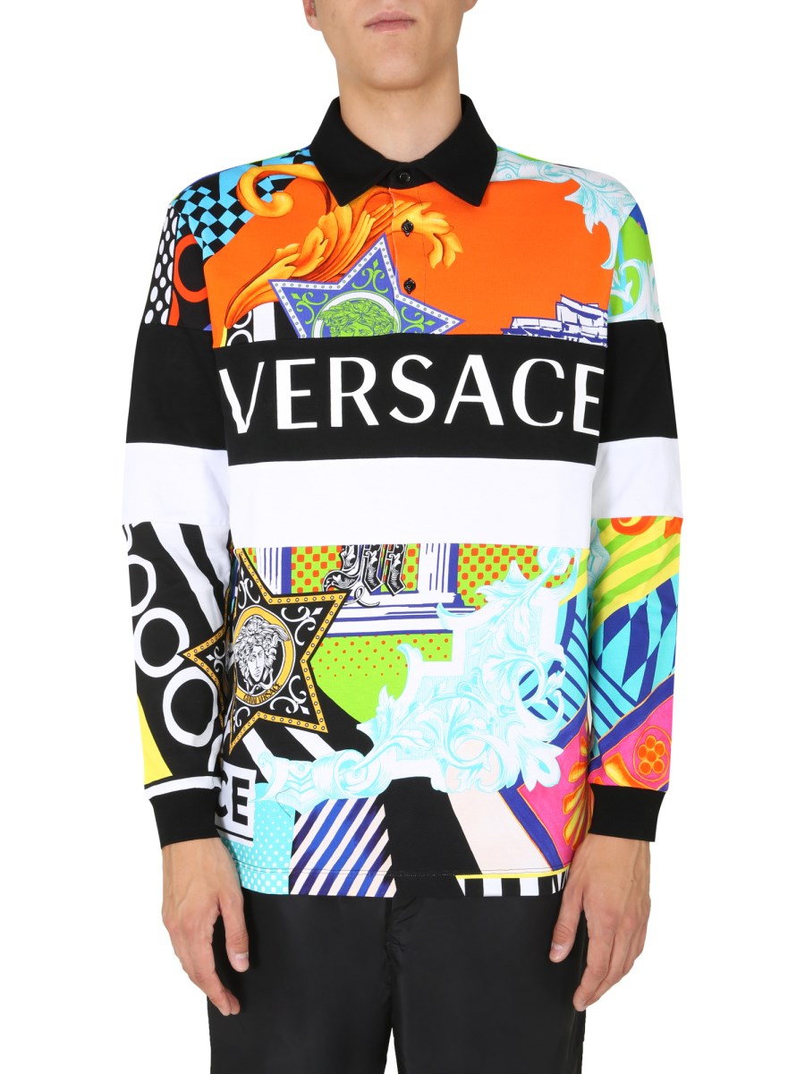 Orange versace hotsell t shirt