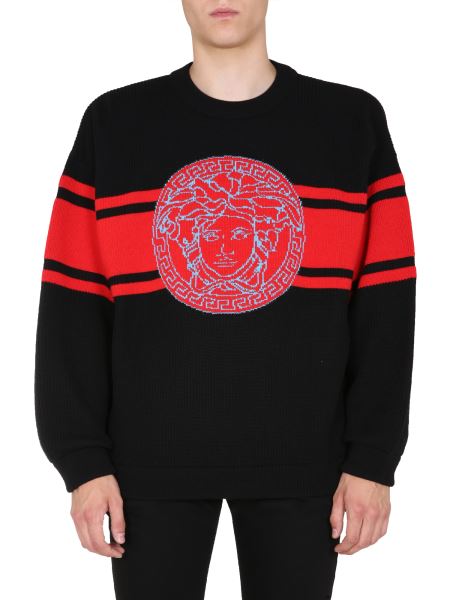 versace crew neck sweater