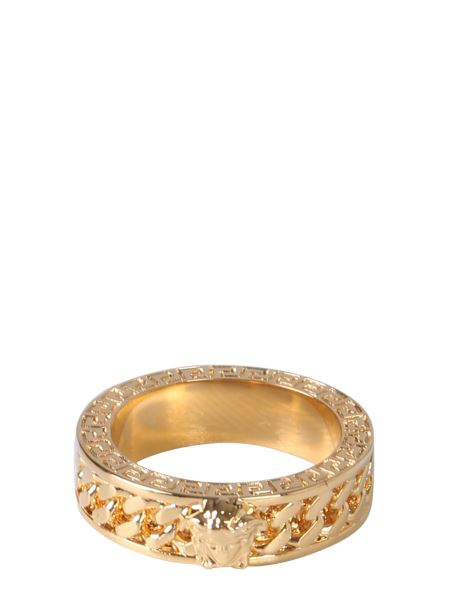 Versace Medusa And Chain Ring Men Eleonora Bonucci