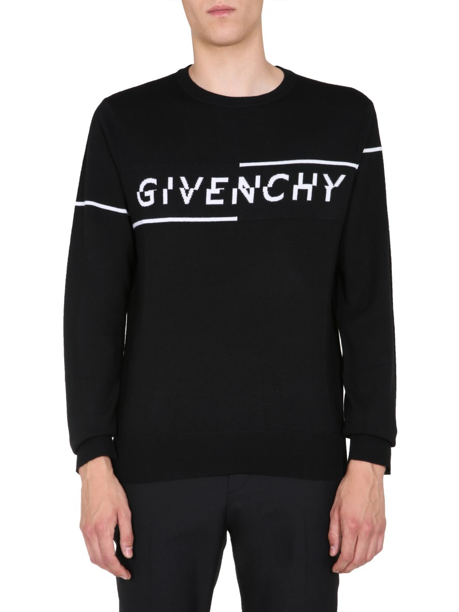 Givenchy logo knit on sale sweater