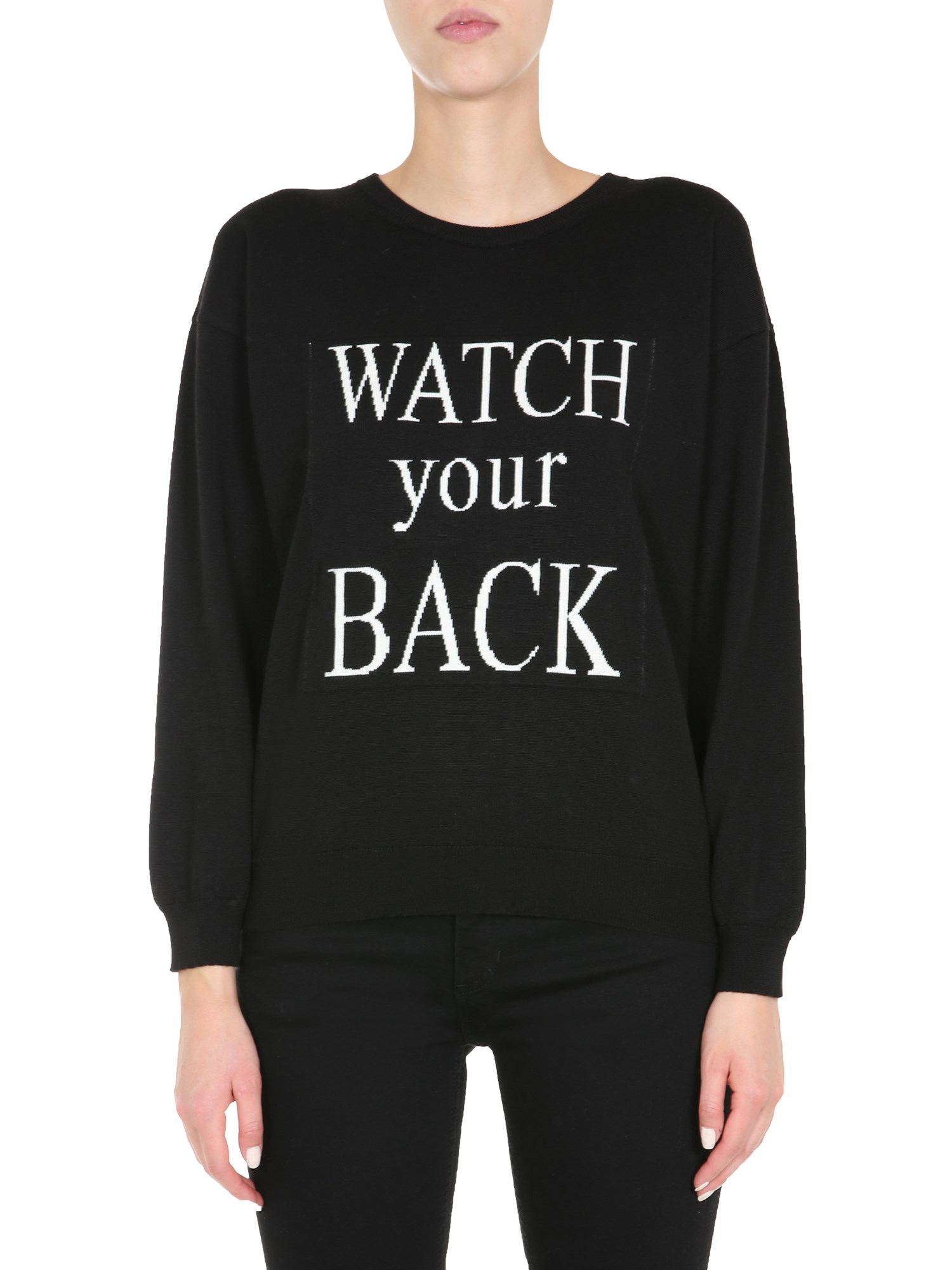 boutique moschino crew neck sweater
